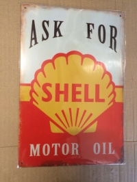 ultimate man cave shell tin sign